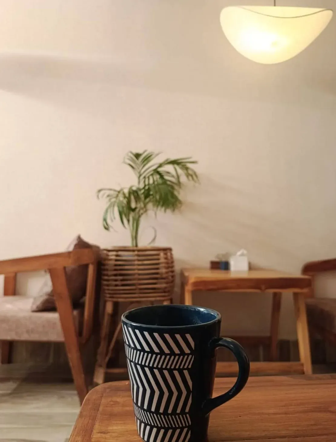A cozy corner at The Mandaar Café