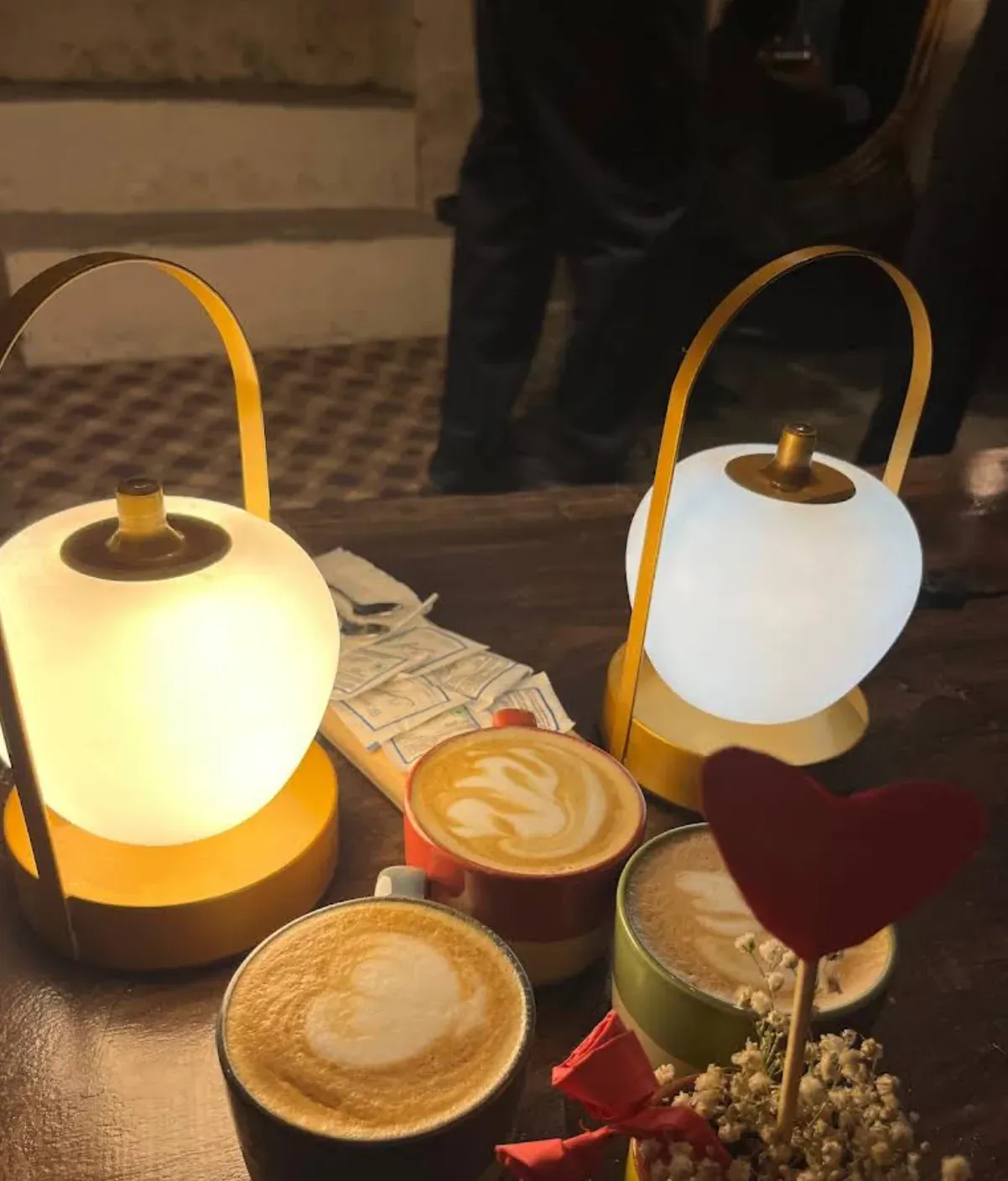 Ambient lighting and cozy details at The Mandaar Café